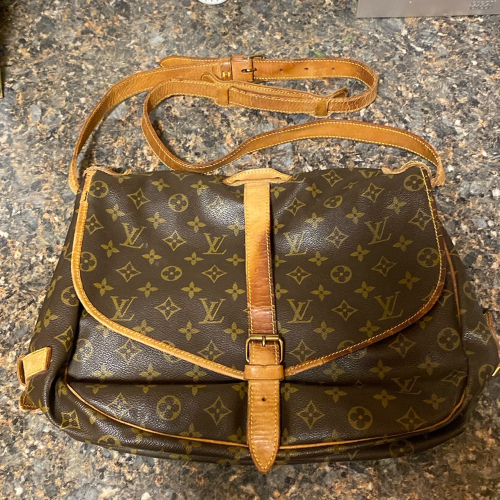 Louis Vuitton Saumur Crossbody Laptop/Diaper Bag